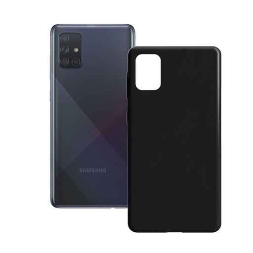 [000007463] Funda para Samsung Galaxy A71, Flexible, Negro