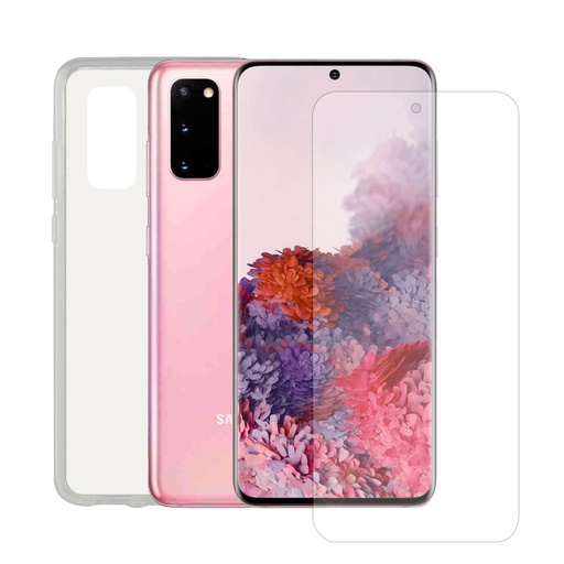 [000007470] Kit de Protección para Samsung Galaxy S20, Flexible, Transparente