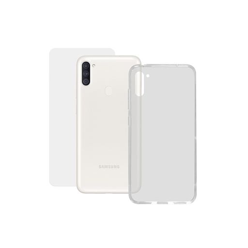 [000007476] Kit de Protección para Samsung Galaxy A31, Flexible, Transparente