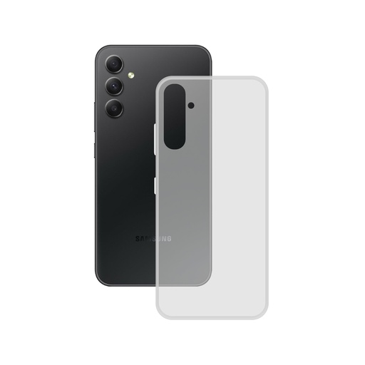[000007509] Funda flexible para Samsung Galaxy A54 5G, Libre de huellas, Resistente, Compatible con carga inalámbrica, Transparente