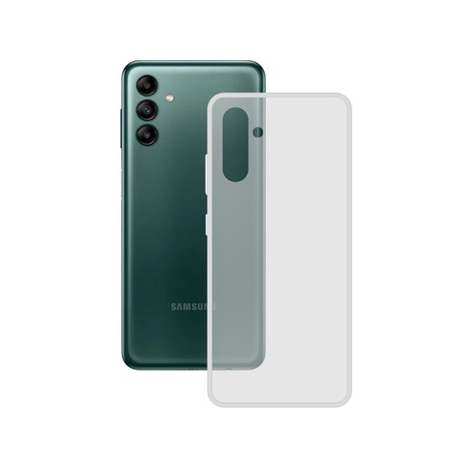 [000007512] Funda flexible para Samsung Galaxy A04S, Libre de huellas, Resistente, Compatible con carga inalámbrica, Transparente