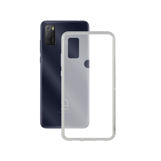 [000007517] Funda Contact  para Alcatel 1S 2021, Flexible, Transparente