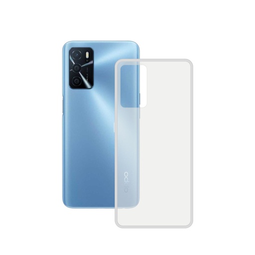 [000007568] Funda flexible para OPPO A16, A16S, Antihuellas, Resistente, Ligera, Compatible con carga inalámbrica, Transparente