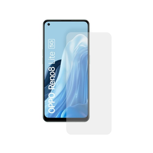 [000007581] Protector de pantalla para OPPO RENO 8 Lite, Vidrio templado, Resistencia 9H, Grosor 0,3 mm