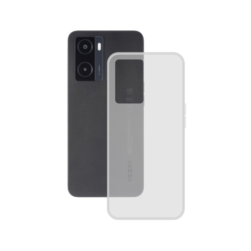 [000007586] Funda flexible para Oppo A57S, Libre de huellas, Resistente, Compatible con carga inalámbrica, Transparente