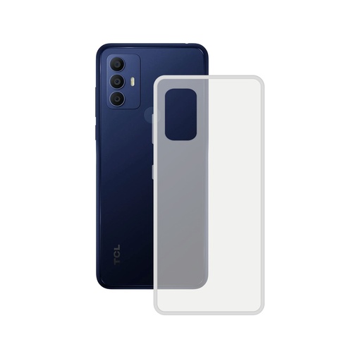 [000007593] Funda flexible para Tcl 306, Antihuellas, Resistente, Ligera, Compatible con carga inalámbrica, Transparente