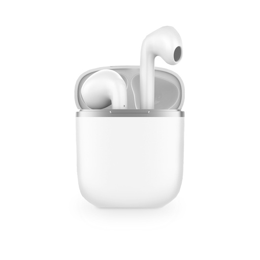 [000007611] Auriculares inalámbricos Twins Pro, Bluetooth 5.1 + EDR/BLE, Autonomía hasta 17h, Blanco