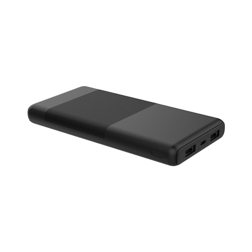 [000007613] Powerbank Contact, Ultra ligera, 10.000 mAh, 10 W, Carga rápida, Cable USB-A a Micro-USB incluido, Carga simultánea, Negro