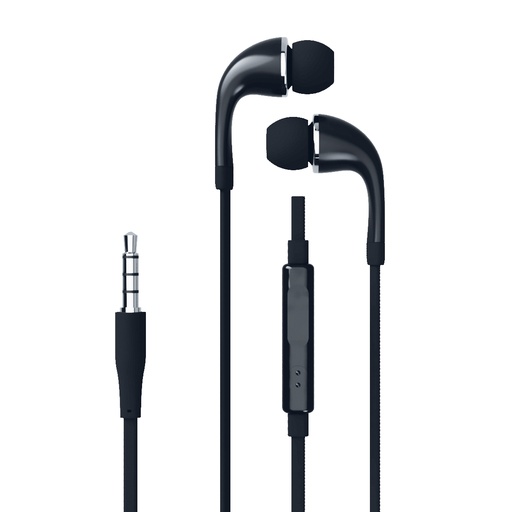 [000007618] Auriculares con cable Contact, Jack 3.5 mm, Longitud 120 cm, Negro