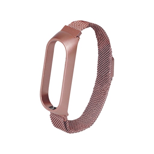 [000007641] Correa reloj metálica para Xiaomi Mi Band 5/6, Rosa Dorado