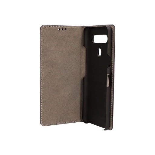 [000007676] Funda con tapa para LG K61, Semirrígida, Negra