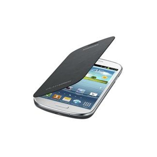 [000007693] Funda con tapa para Samsung Galaxy Express I8730, Rígida, Gris