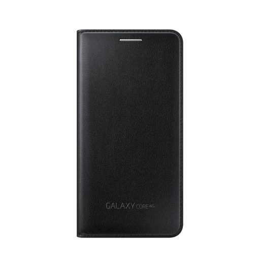 [000007697] Funda con tapa para Samsung Galaxy Core, Rígida, Negro