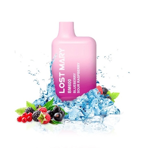 [000007769] Vaper desechable Lost Mary BM600, 20mg, Blueberry Sour Rasperry