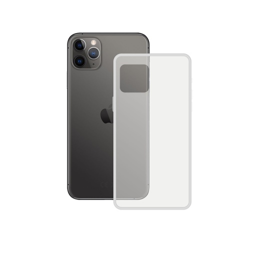 [000007805] Funda semirrígida para iPhone 11 Pro Max, Laterales reforzados, Rígida, Compatible carga inalámbrica, Transp, Packaging free