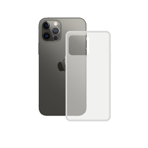 [000007809] Funda semirrígida para iPhone 12/ 12 Pro, Laterales reforzados, Compatible con carga inalámbrica, Transparente, Packaging free