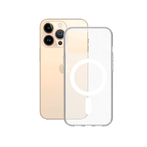 [000007822] Funda para iPhone 13 Pro Max compatible con MagCharge, Packaging Free, Transparente