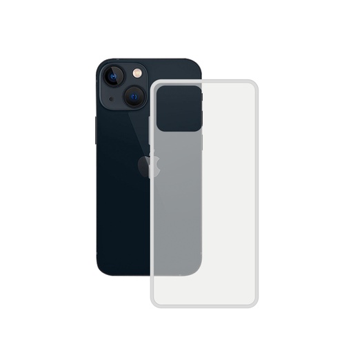 [000007834] Funda flexible para iPhone 14, Antihuellas, Resistente, Ligera, Compatible con carga inalámbrica, Transparente, Packaging Free
