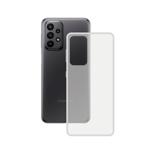 [000007861] Funda flexible para Samsung Galaxy A24 5G, Antihuellas, Packaging Free, Compatible con carga inalámbrica, Transparente