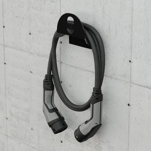 [000007894] Soporte para mangueras de carga Wallbox, Negro