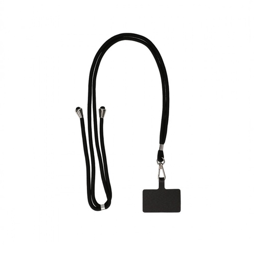 [000007897] Colgante para móvil Universal con tarjeta adaptadora, largo 160 cm, Negro