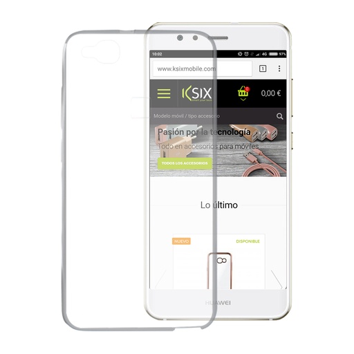 [000007924] Funda para Huawei P10 Lite, Flexible, Transparente