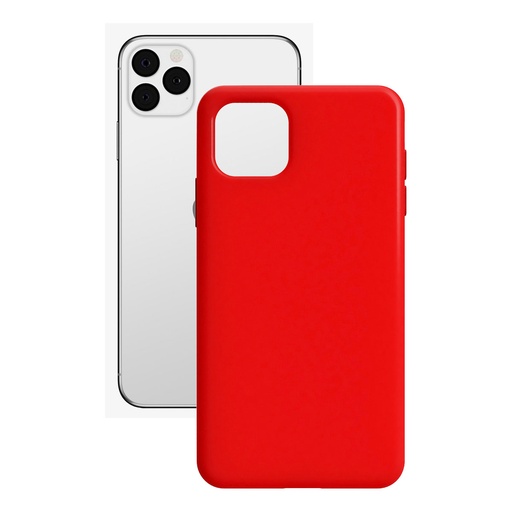 [000007969] Funda para iPhone 11, Flexible, Rojo
