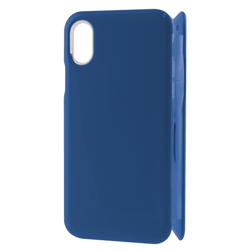 [000008024] Funda para iPhone X, iPhone XS Semirrígida, Azul