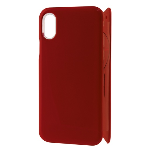[000008029] Funda para iPhone X, iPhone XS Semirrígida, Rojo