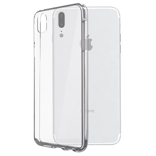 [000008032] Funda para iPhone X, iPhone XS, Semirrígida, Transparente