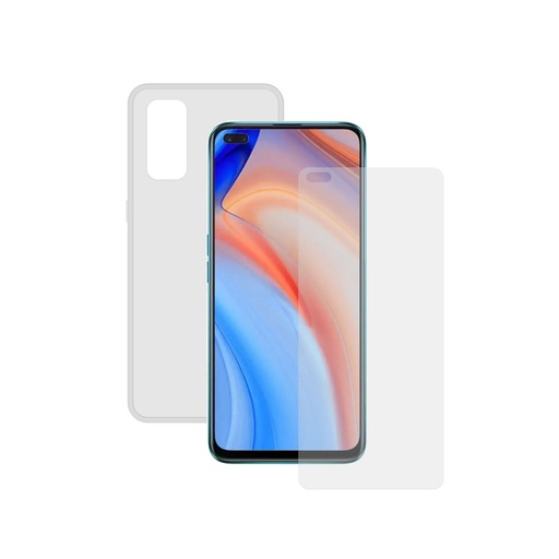 [000008068] Funda para Oppo Reno 4 Flexible, Transparente
