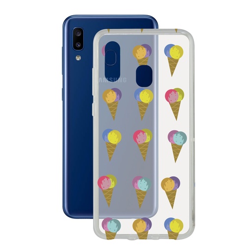[000008090] Funda para Samsung Galaxy A20, Flexible, Estampado