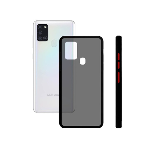 [000008096] Funda para Samsung Galaxy A21S Semirrígida, Negro