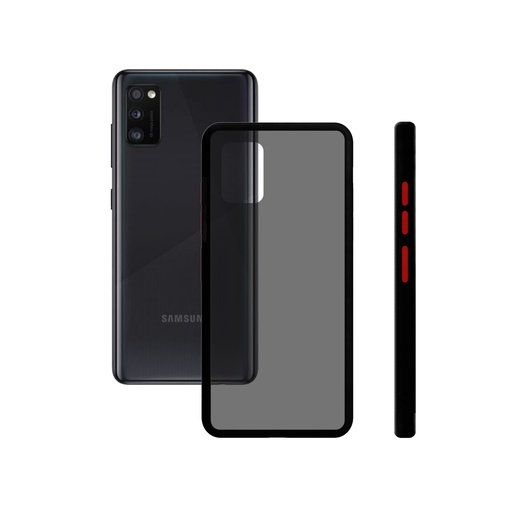 [000008113] Funda para Samsung Galaxy A41 Semirrígida, Negro