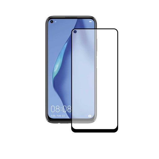 [000008201] Protector de pantalla para Huawei P Smart 2021, Vidrio templado, Grosor 0,33 mm, Negro