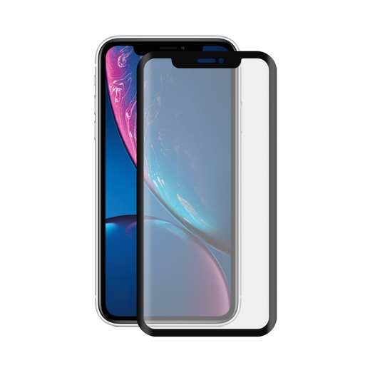 [000008206] Protector de pantalla para iPhone 11 Pro Max, Vidrio templado, Grosor 0.33 mm, Negro