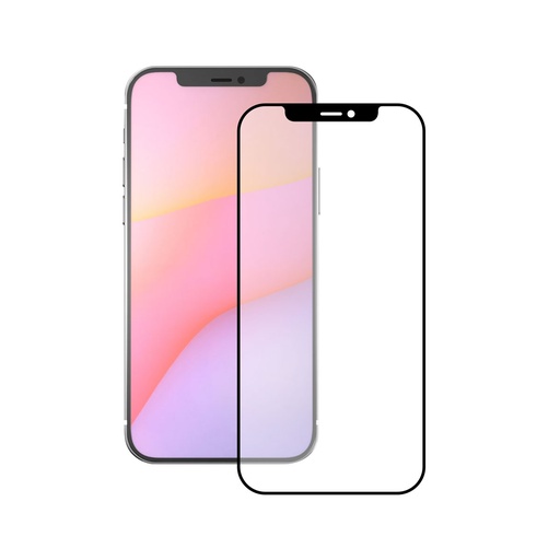 [000008218] Protector de pantalla para iPhone 12, Pro Vidrio templado, Grosor 0,33 mm, Negro