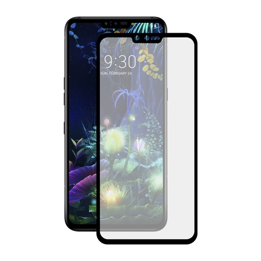 [000008236] Protector de pantalla para LG K10 2017, Vidrio templado, Grosor 0.33 mm Negro