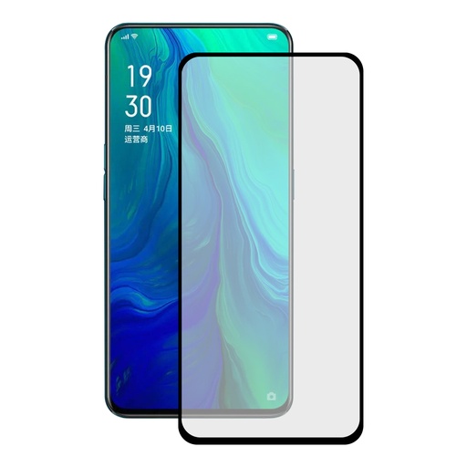 [000008246] Protector de pantalla para OPPO Reno, Vidrio templado, Grosor 0.33 mm, Negro