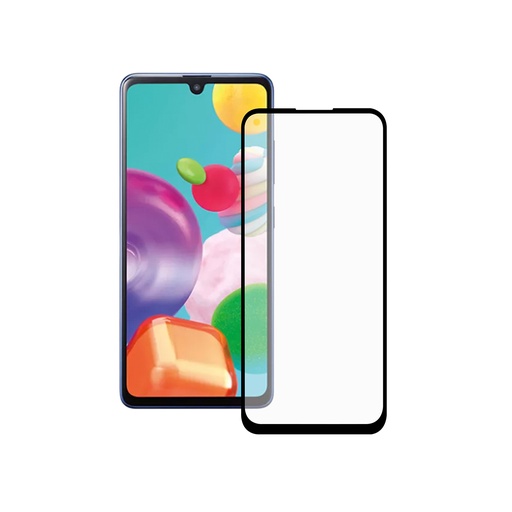 [000008248] Protector de pantalla para Samsung Galaxy A41, Vidrio templado, Grosor 0.33 mm, Negro