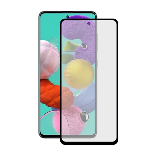 [000008256] Protector de pantalla para Samsung Galaxy A71 Vidrio templado, Grosor 0.33 mm, Negro