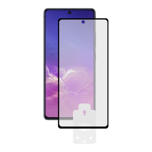 [000008258] Protector de pantalla para Samsung Galaxy A91 Galaxy S10 Lite, Negro
