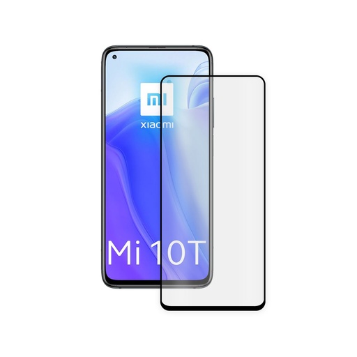 [000008287] Protector de pantalla para Xiaomi Mi 10T Pro Vidrio templado, Grosor 0,33 mm, Negro