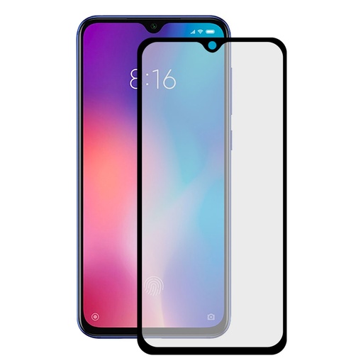 [000008294] Protector de pantalla para Xiaomi Mi 9 Vidrio templado, Grosor 0.33 mm, Negro