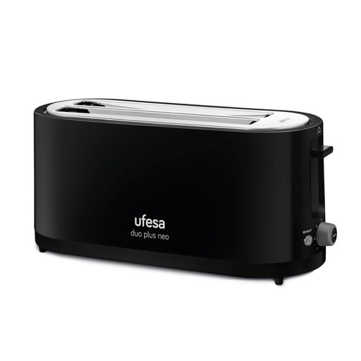 [000008506] UFESA TOASTER DUO BLACK TT7475 1400W 2R LONG BLACK