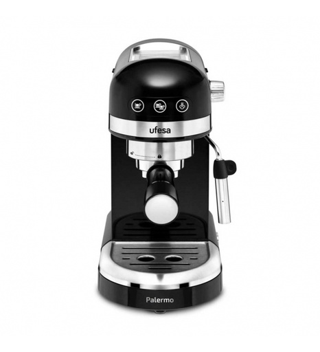 [000008524] UFESA COFFEE MACHINE PALERMO 20B THERMOBLOCK BCA. ARM BLACK
