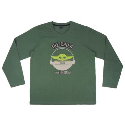 [000008818] PIJAMA LARGO SINGLE JERSEY THE MANDALORIAN THE CHILD