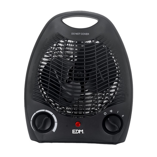 [000012722] CALEFACTOR DE SUELO VERTICAL. COLOR NEGRO. 1000-2000W EDM