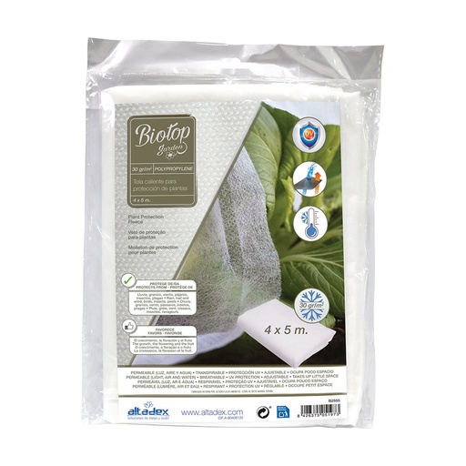[000012728] TELA DE PROTECCIÓN CULTIVOS PAÑO ARTIC 4x5m 30g/m²