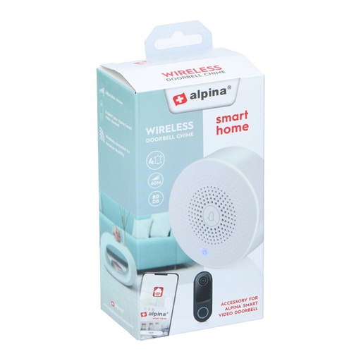 [000012744] TIMBRE INTELIGENTE (PULSADOR NO INCLUIDO) 5V USB ALPINA